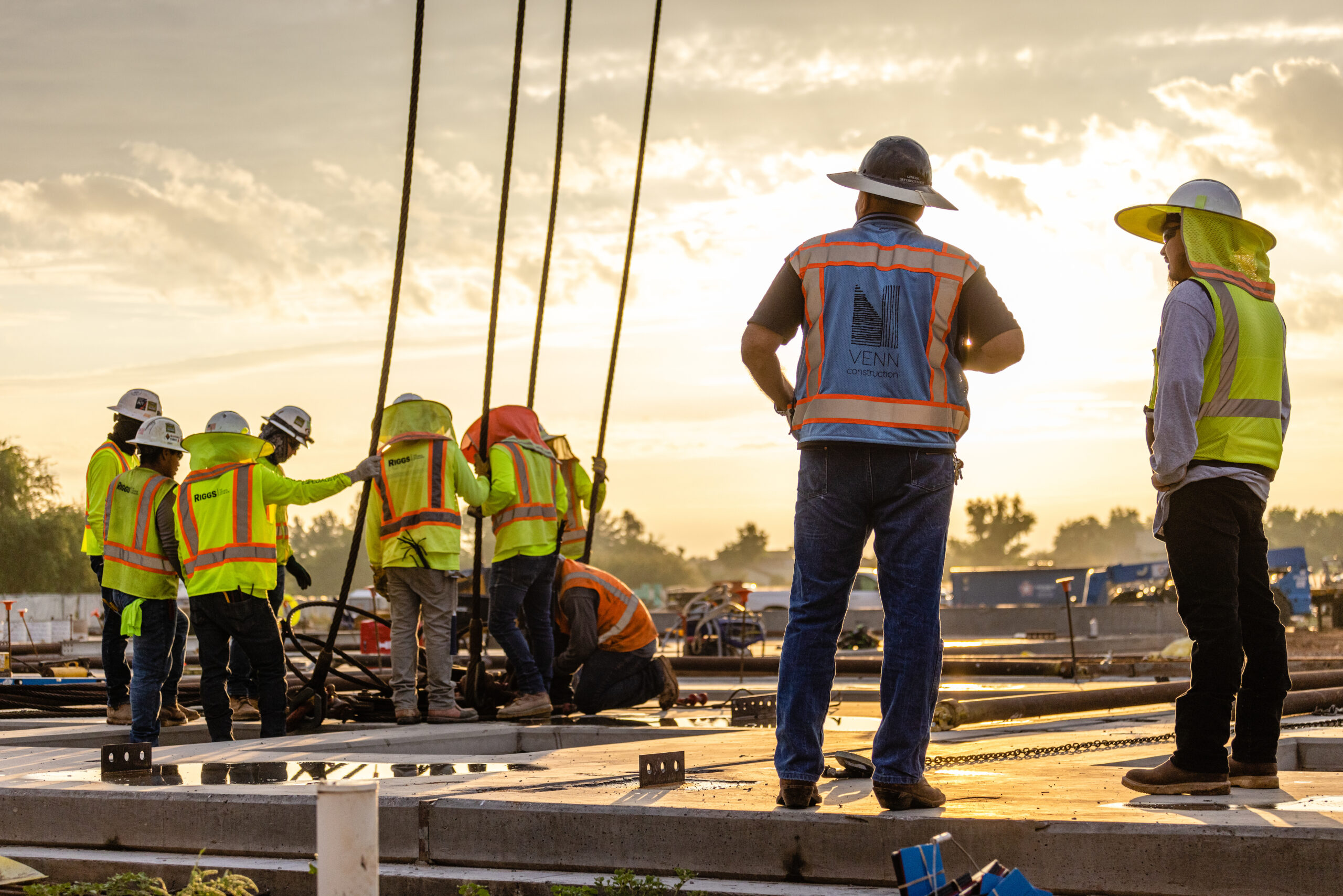 Venn Construction concrete panel tilt at Mercy Gilbert